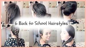 I hope this tutorial is helpful. 6 Back To School Quick Easy Braided Hairstyles Youtube