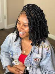 Short Messy Bohemian Locs Faux Locs Hairstyles Locs Hairstyles Hair Twist Styles