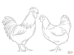 Primarygames is the fun place to learn and play! Rooster And Hen Coloring Page Free Printable Coloring Pages Coloring Home