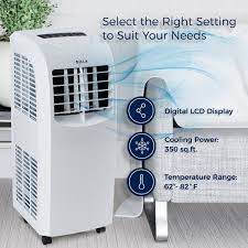 Della Air Conditioner Cooling Fan 8000 Btu Portable Dehumidifier A C Remote Control Window Vent Ki Portable Air Conditioner Air Conditioner Diy Air Conditioner