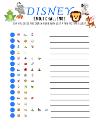 Instantly play online for free, no downloading needed! Disney Movies Emoji Quiz Free Printable The Life Of Spicers