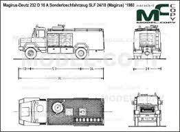 Magirus Deutz 232 D 16 A Sonderloschfahrzeug Slf 24 18 Magirus 1980 Drawing 3d Modeling Programs Raster Blueprints