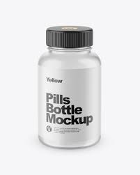 Download Empty Clear Glass Pills Bottle Mockup In Bottle Mockups On Yellow Images Object Mockups PSD Mockup Templates