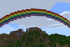Simply vanilla minecraft.sorry for the poor quality of . Rainbow Skies Minecraft Education Edition