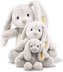 Amazon.com: Steiff Hoppie Rabbit, Premium Rabbit Stuffed Animal, Rabbit  Toys, Stuffed Rabbit, Rabbit Plush, Cute Plushies, Plushy Toy for Girls  Boys and Kids, Soft Cuddly Friends (Light Grey, 11