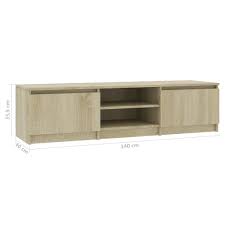 Lowboard weiß, eiche und bilderleiste, tv schrank, fernsehschrank. Tv Schrank Sonoma Eiche 140 40 35 5 Cm Spanplatte Heimxl De