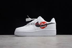 Custom Nike Air Force 1 Low Red Lips Nike Shoes Air Force Nike Air Force Nike