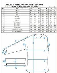 Absolute Rebellion Women Dress Shirt Measurement Dress Shirts For Women Sewing Measurements Women Size Chart