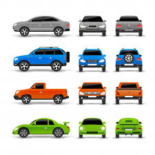 Cars Side Front And Back Icons Set Free Free Vector Freepik Freevector Freecar Freetravel Freefamily Freeblue Icon Set Back Icon Icon Set Vector