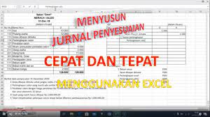 Maybe you would like to learn more about one of these? Cara Membuat Jurnal Penyesuaian Pada Excel Youtube