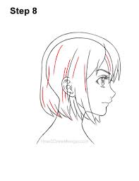 Here is a great anime & manga side profile view face / head drawing method that is very easy to draw with very impressive results. How To Draw A Manga Girl With Short Hair Side View Step By Step Pictures How 2 Draw Manga