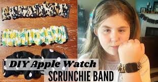 Are you a fan of a delicate chain look but you're not. Diy Srunchie Apple Watch Band We Three Shanes