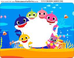Download blank clock face printable and use any clip art,coloring,png graphics in your website, document or presentation. Baby Shark Party Free Printable Candy Buffet Labels Oh My Baby