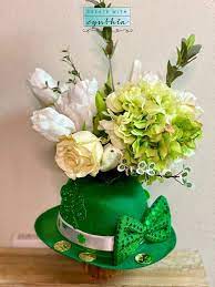 St Patrick S Day Floral Arrangement Floral Arrangements Paper Flower Bouquet Types Of Cabbage