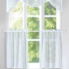 5 out of 5 stars. Winyy Kitchen Window Curtain Set White Floral Lace Sheer Tiers Curtains And Valance Rod Pocket Voile Top Home Decor 3 Pieces Home Decor Home Urbytus Com