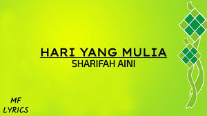Liriknya lagu belum tersedia, kami akan memperbarui liriknya sesegera mungkin, anda juga dapat berkontribusi lirik lagu untuk kami di bagian komentar dari lagu tersebut. Hari Yang Mulia Datuk Sharifah Aini Shazam