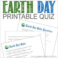 Simply answer true or false. Earth Day Quiz Free Printable