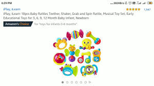 Iplay Ilearn 10pcs Baby Rattles Teether Shaker Grab And Spin Rattle Musical Toy Set Youtube