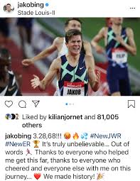 With cranny carving 36 seconds off her pr to run. Jakob Ingebrigtsen Iancorless Com Photography Writing Talk Ultra Podcast