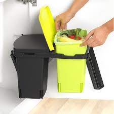 brabantia built in bin recycle prullenbak 2x10 l zwart groen keuken benodigdheden keuken ruimtebesparend