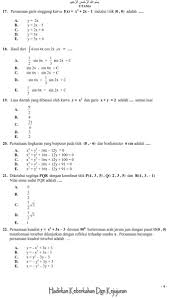 Sma kelas x semester 1full description. Matematika Di Sma Soal Soal Usbn Matematika Peminatan