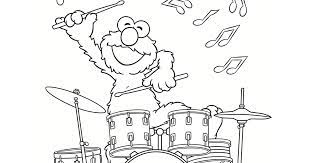 Set off fireworks to wish amer. Sesame Street Elmo Drummer Coloring Page Mama Likes This