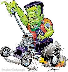 Teenage Frankenrod Burnout Sticker Decal Artist The Pizz P68 Frankenstein Cool Cartoons Biker Art Frankenstein Art The origins of burnouts can be traced to drag racing.