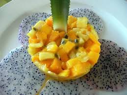 Carpaccio De Pitaya Tartare De Mangues Fruit De La Passion Et Ananas Recette Recettes De Cuisine Recette Carpaccio Fruit De La Passion
