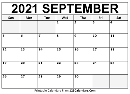 Here we provide printable monthly calendars for 2021. Printable September 2021 Calendar Templates 123calendars Com