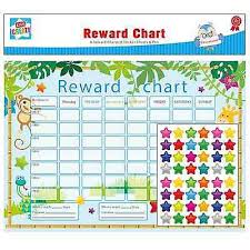 6 Reward Star Charts Childrens Jungle Themed Behaviour Chore