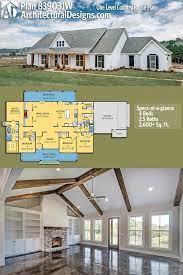 Architectural Designs House Plan 83903jw Gives You One Level Modern Farmhouse Living House Plans Farmhouse Architectural Design House Plans Country House Plan