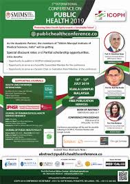 Joseph rosado's presentation, you will hear and learn. 5th International Conference On Public Health 2019 Smims