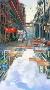 Looking for the best cool anime iphone wallpaper? Download Unique Anime City Wallpaper Iphone Design Anime Wallpaper Hd Wallpaper Wallpapers Com