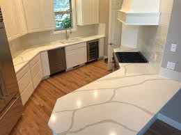 beautiful white quartz kitchen