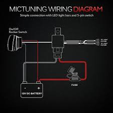 How to wire a 4 pin led switch. Mic Tuning Inc Off Road Led Lights Auto Accessories Online Shopping
