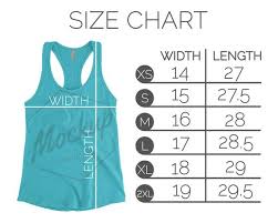 Next Level 1533 Size Chart Flat Lay Mockup Tank Top Tank Top Size Chart Next Level Size Chart Racerback Tank Top Mockups