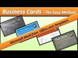 Easily edit each separated organized layers and replace background with your favourite image and make your. Business Card Make Business Cards Microsoft Word 2010 Youtube