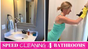My flatmate (always/leave) the bathroom in a mess! Speed Cleaning 4 Dirty Bathrooms Major Bathroom Cleaning Motivation Youtube