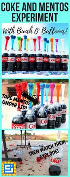 Cocacola Mentos Vs Bunch O Balloons Fun Family Games Science Experiments For Preschoolers Fun Experiments For Kids Science Activities For Kids