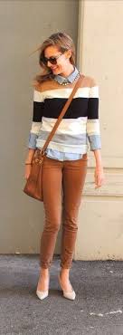 Love the camel with the tweed trousers, and the outfit with the yellow skirt is really inspired. Camel Pants Outfit