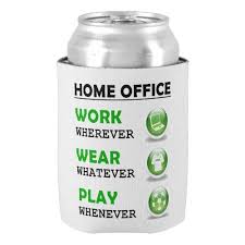 Work From Home Office Funny Can Cooler Zazzle Com Working From Home Amazon Work From Home Online Work From Home