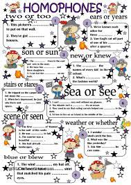 Homophones Homophones Worksheets Homophones Teaching English