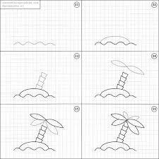 Also, encourage your artists to use their creativity to add more features! Random Things To Draw On Instagram How To Draw A Deserted Island Flower Drawing Doodle Drawings Drawings