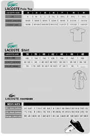Lacoste Size Chart Canada Prosvsgijoes Org