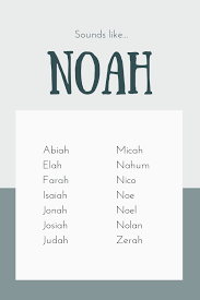Baby Names That Sound Like Noah Short Names Biblical Names Biblical Names Short Names Hipster Baby Names