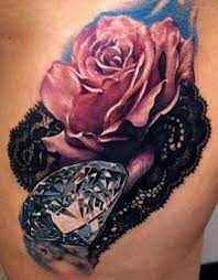 37 Inspirational Diamond Tattoo Designs And Images Lace Tattoo Diamond Tattoos Tattoos