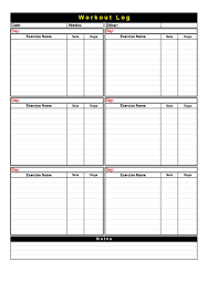 workout spreadsheet tracking excel