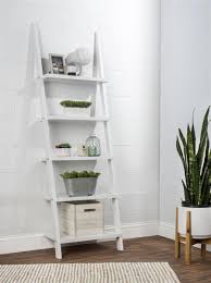 Wooden Leaning Ladder Rack With 5 Shelves White Floating Shelves Bedroom Ladder Shelf Decor Leaning Ladder Shelf It can be completed in about 6 hours and costs around $82 to build.
