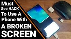How to access unlock and use a phone with a BROKEN SCREEN, Samsung ...