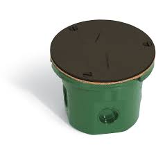 Flush Mounted Round Flat Floor Receptacle Floor Box Dark Bronze Floor Boxes Types Of Wood Flooring Flush Mount